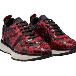 handmade Spain Euro designer sneaker ART red Snake 5.5, 6, 6.5, 7 NWT